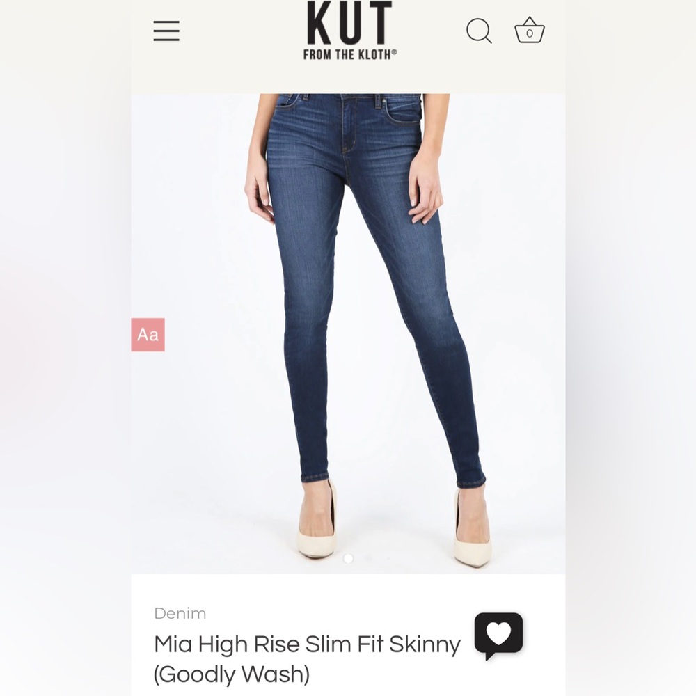 Kut from the Kloth toothpick skinny jeans size 6. Practically new.